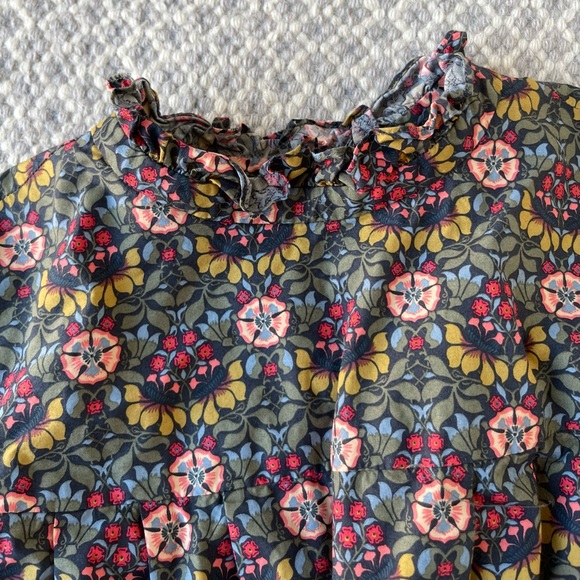 🔥KIDS BONPOINT Khaki Floral Liberty Print Dress🔥 - Picture 2 of 8